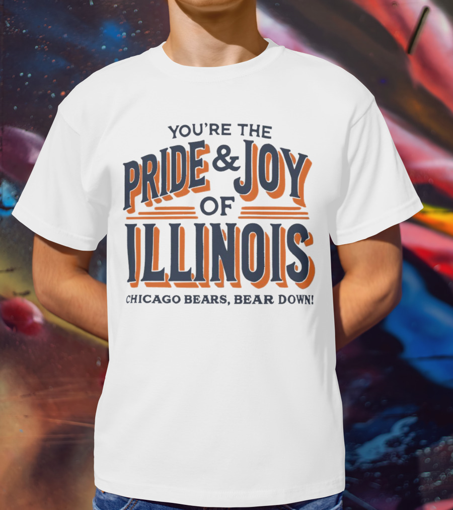 You're The Pride And Joy Of Illinois Chicago Bears Bear Down T-Shirt