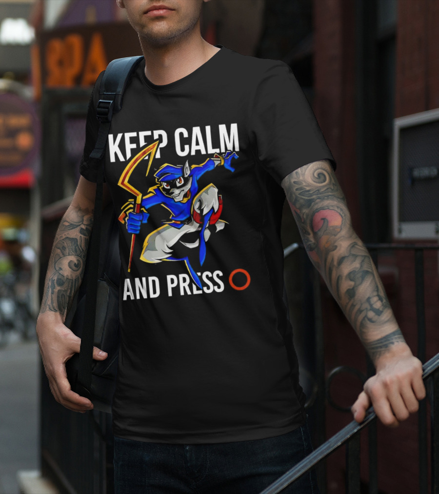 Keep Calm And Press O Sly Cooper T-Shirt