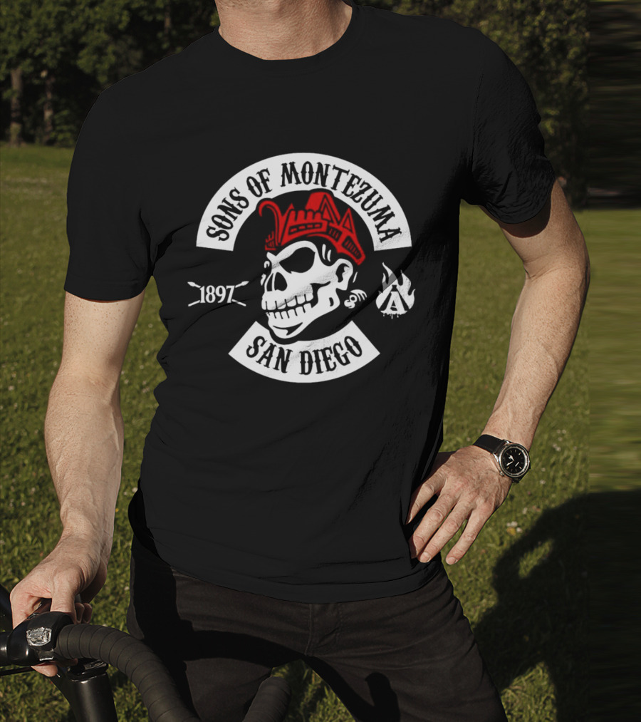 Sons Of Montezuma San Diego 1897 Skull T-Shirt