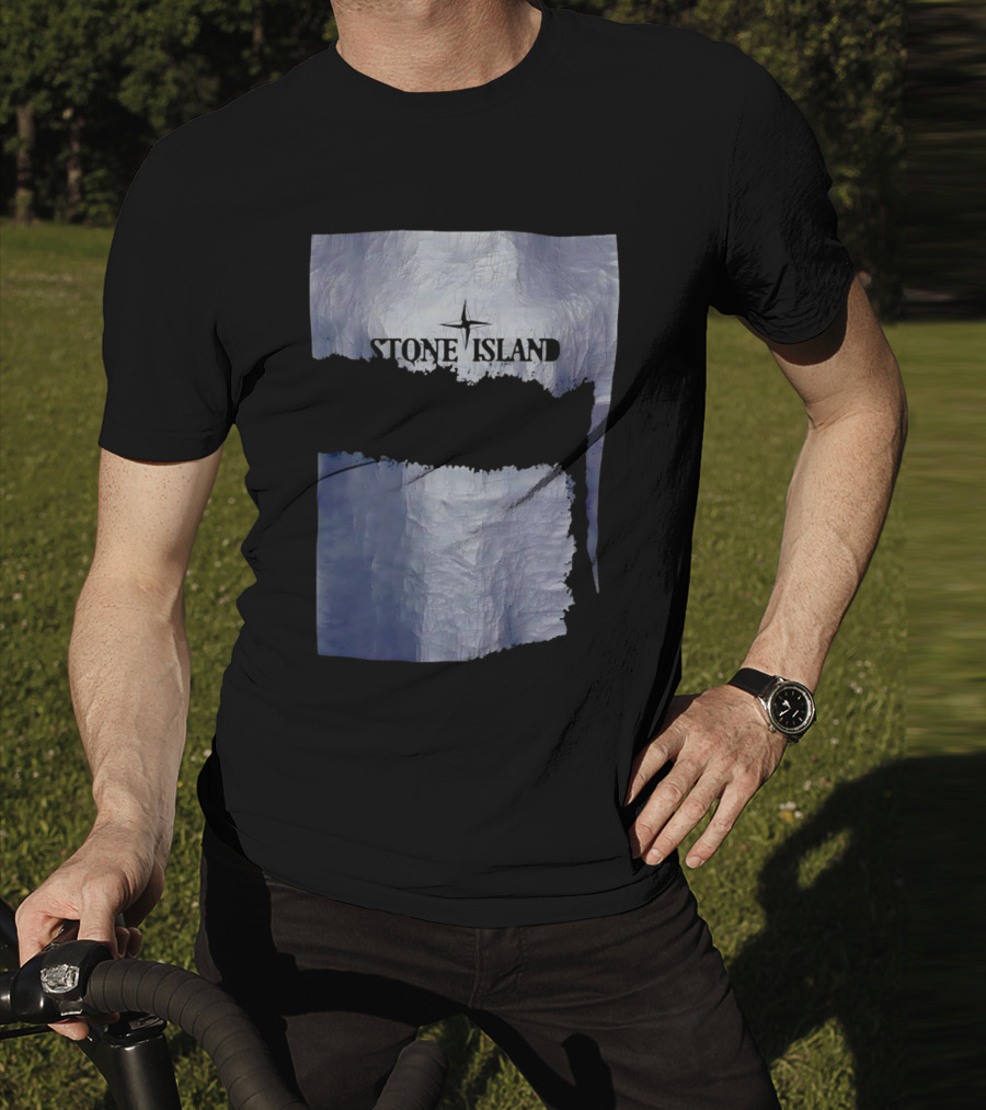 Stone Island Vintage Weathered Iceberg Texture T-Shirt