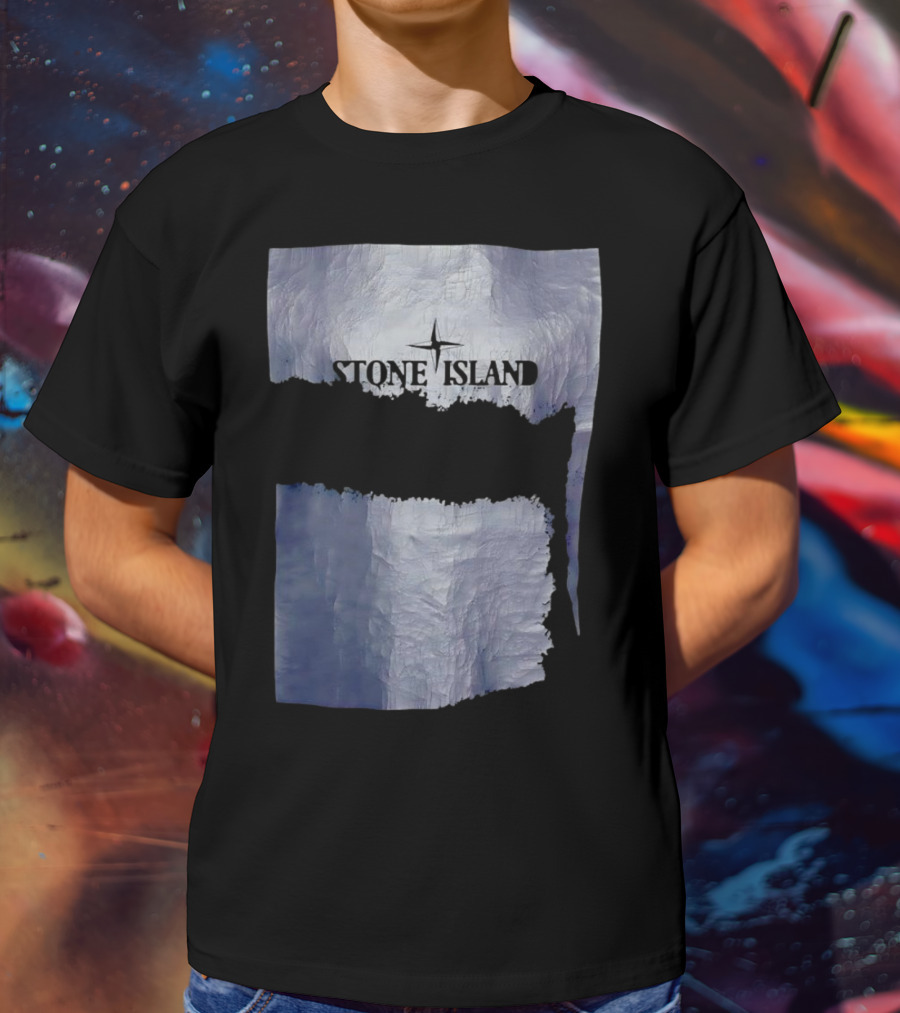 Stone Island Vintage Weathered Iceberg Texture T-Shirt