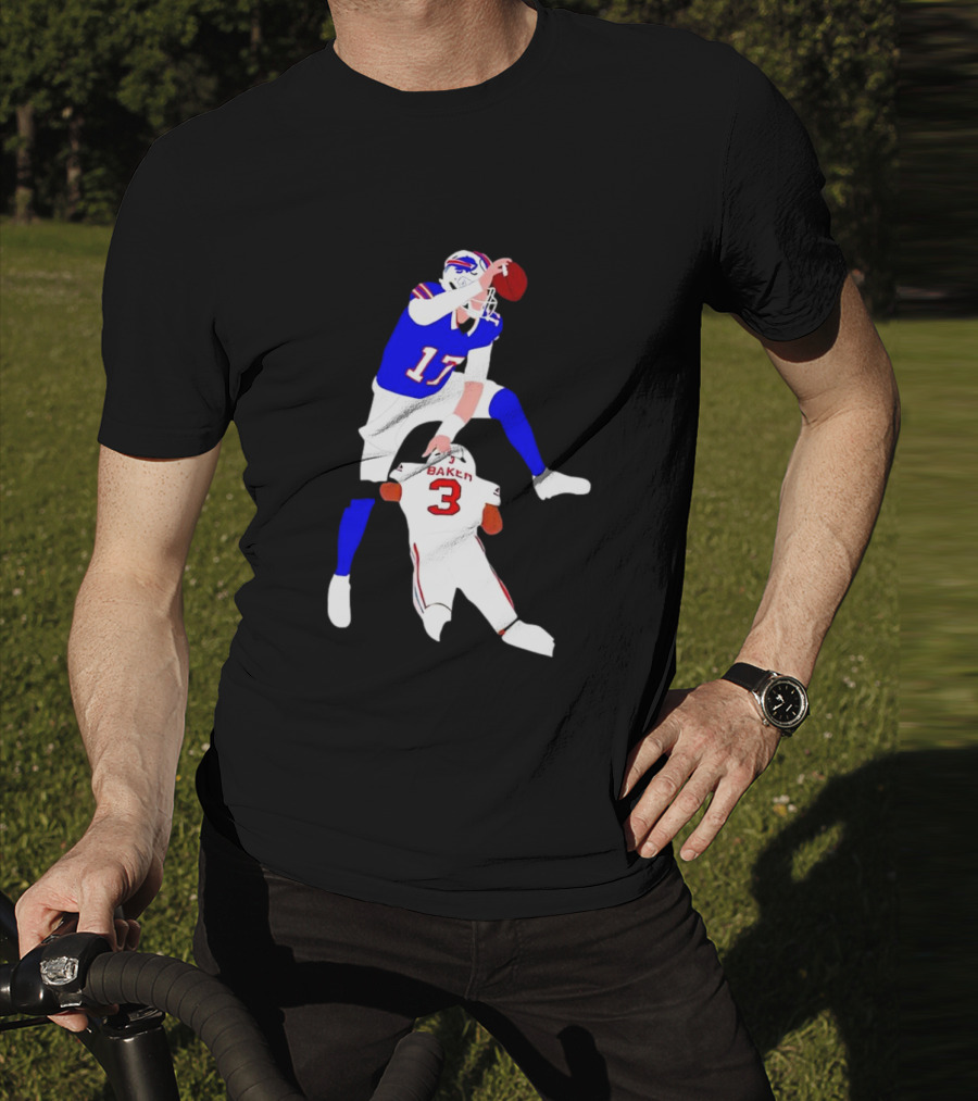 The Most Overrated QB Josh Allen Over Baker 3 Football Play T-Shirt