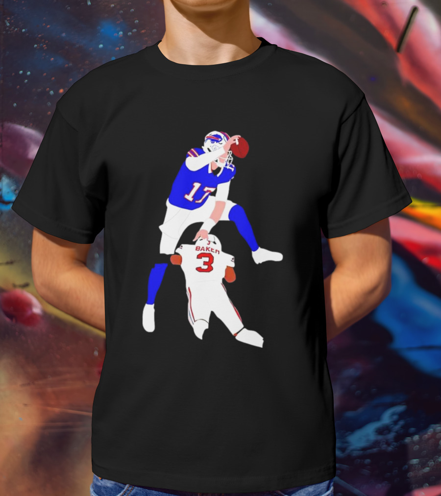 The Most Overrated QB Josh Allen Over Baker 3 Football Play T-Shirt