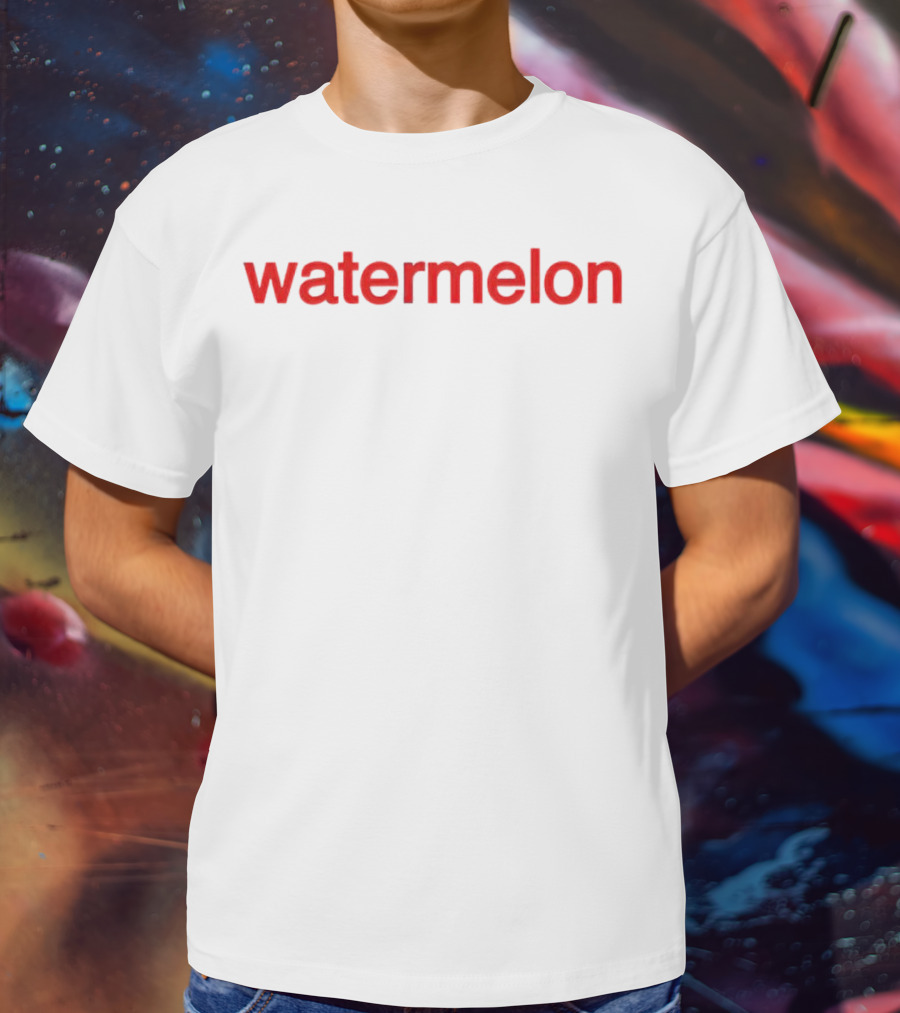 Calum Hood Watermelon Text Red T-Shirt