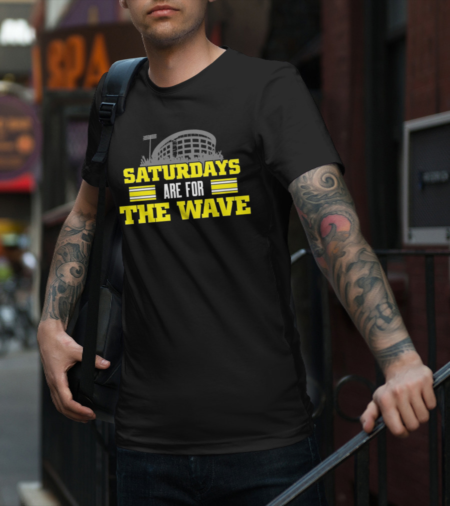 Saturdays Are For The Wave Iowa Hawkeyes T-Shirt