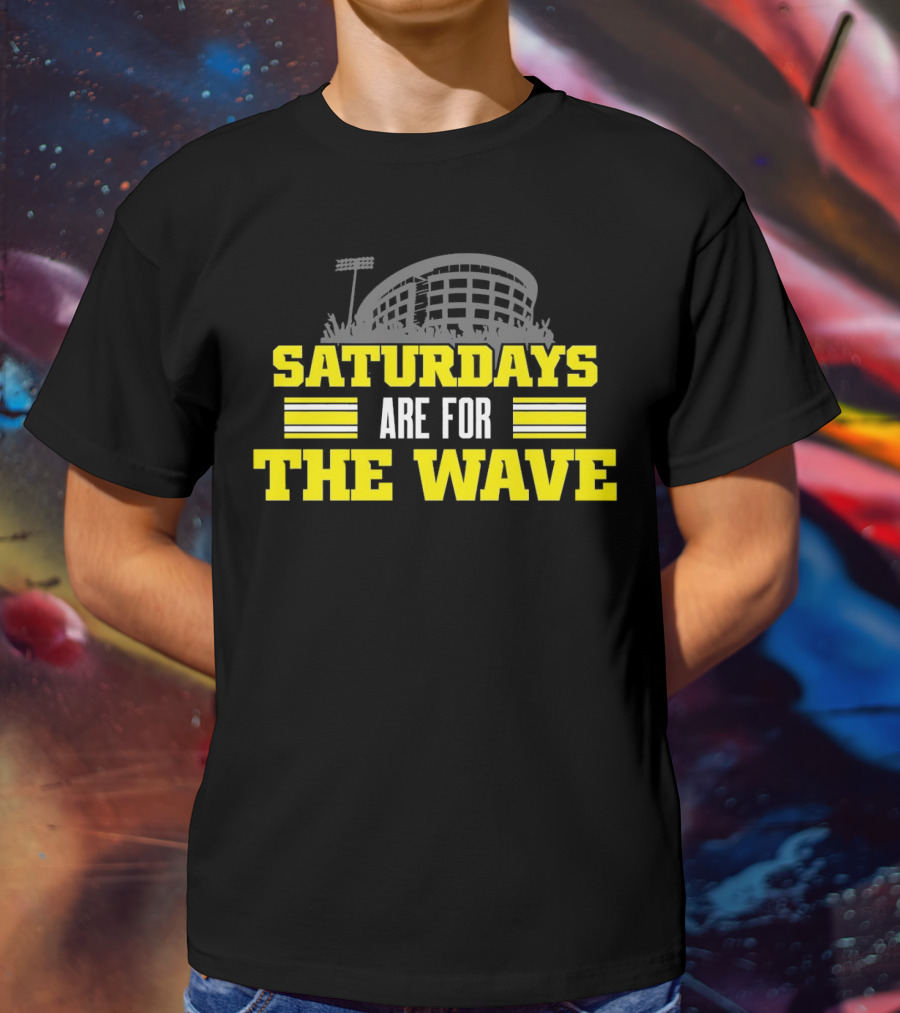 Saturdays Are For The Wave Iowa Hawkeyes T-Shirt