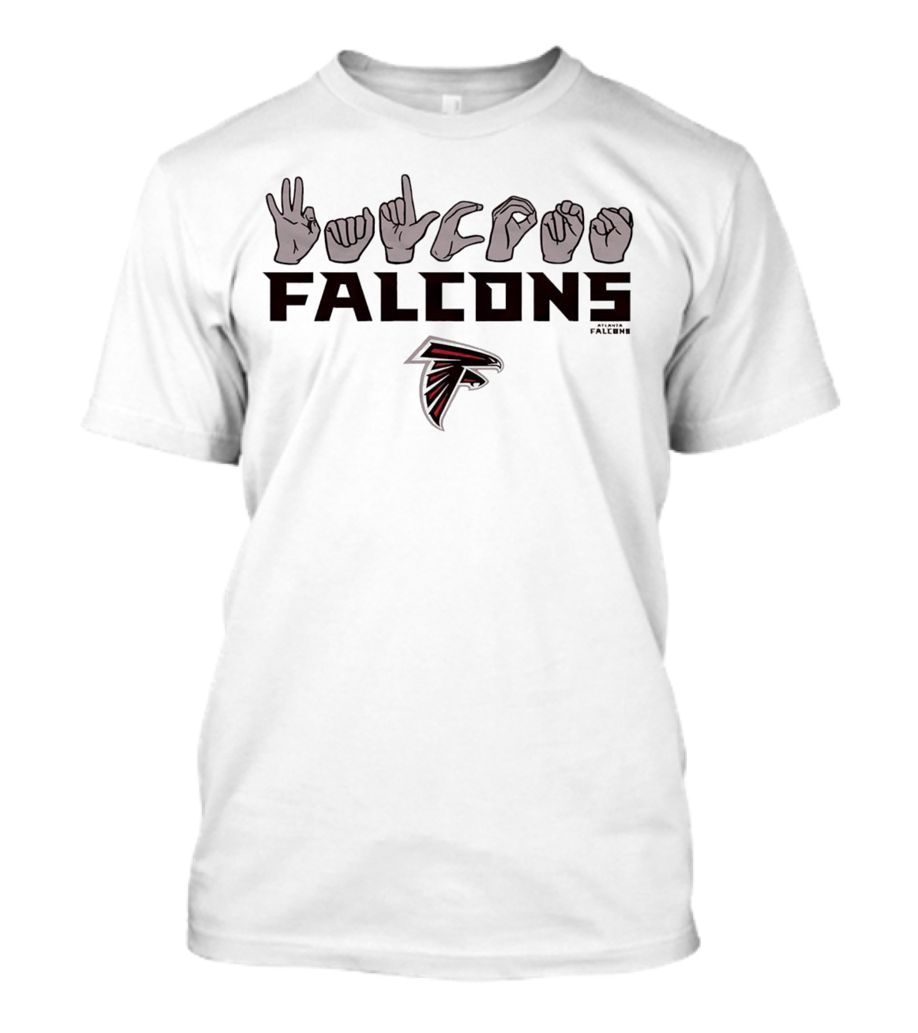 Love Sign Falcons ASL Atlanta Falcons T-Shirt