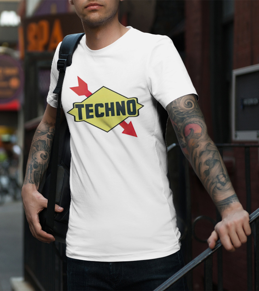 Techno Yellow Diamond Red Arrows T-Shirt