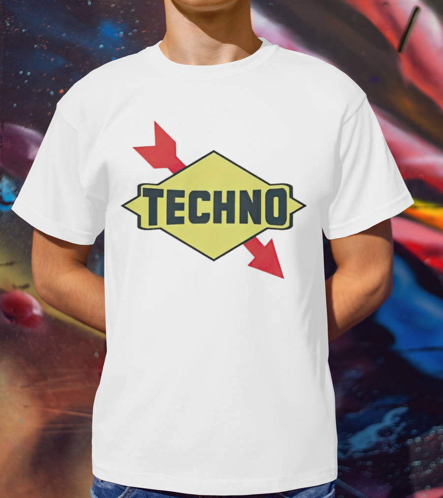 Techno Yellow Diamond Red Arrows T-Shirt