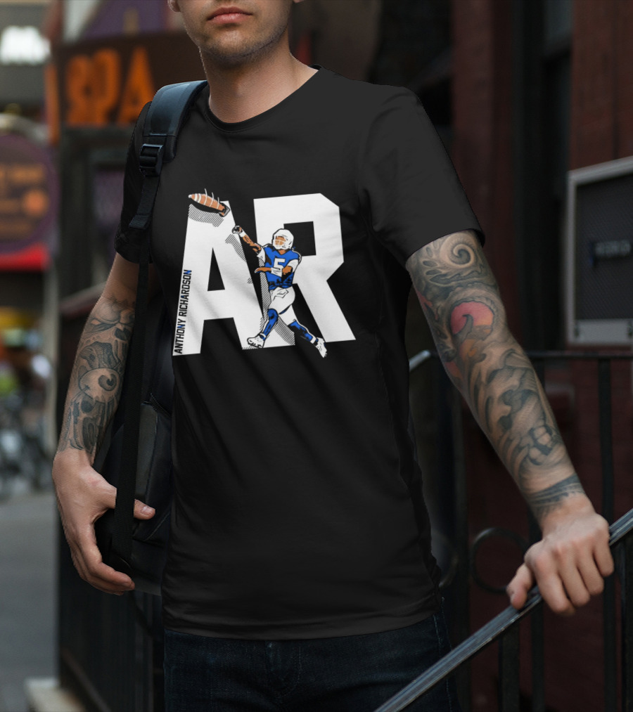 Anthony Richardson AR 5 Rocket Arm Football T-Shirt