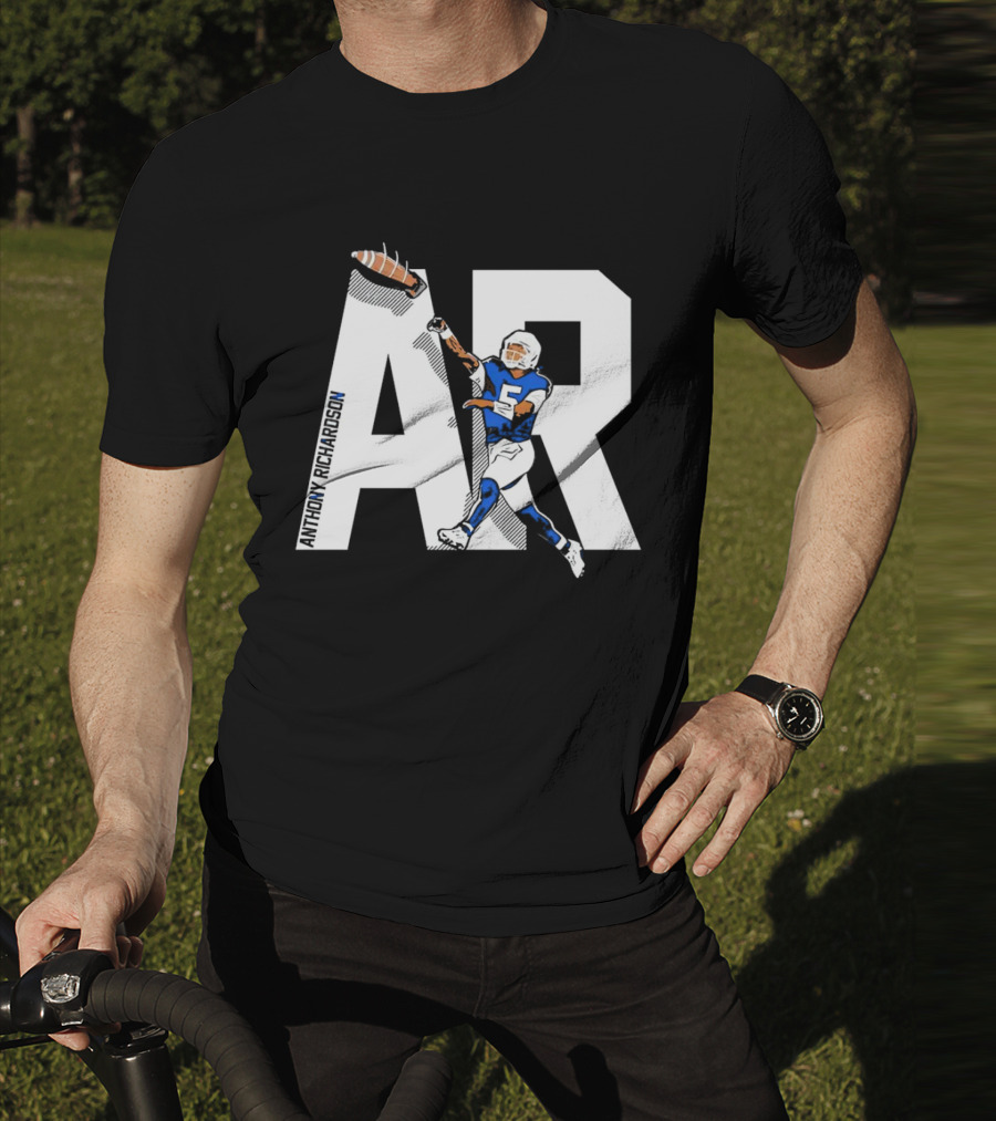 Anthony Richardson AR 5 Rocket Arm Football T-Shirt