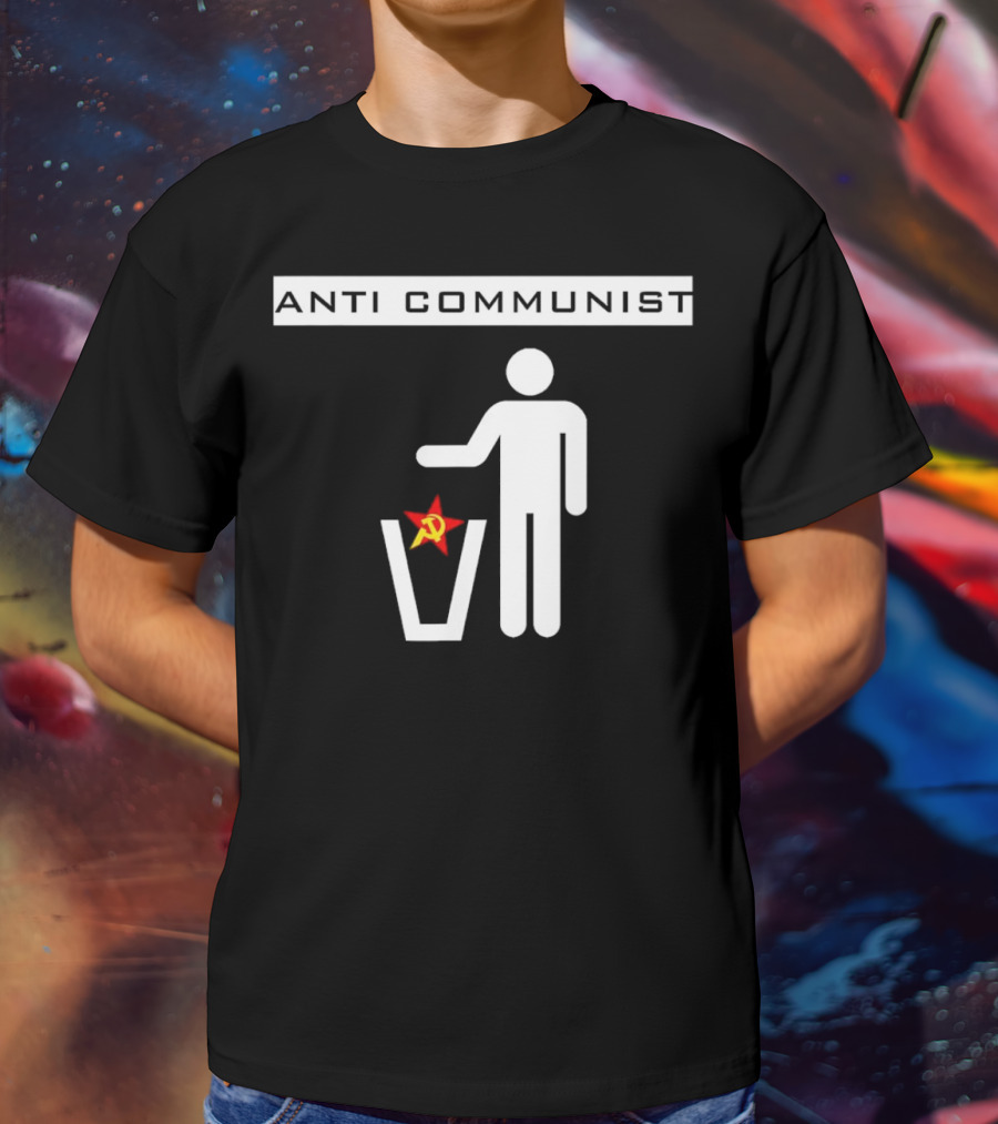 Anti Communist Throwing Away Soviet Hammer And Sickle T-Shirt