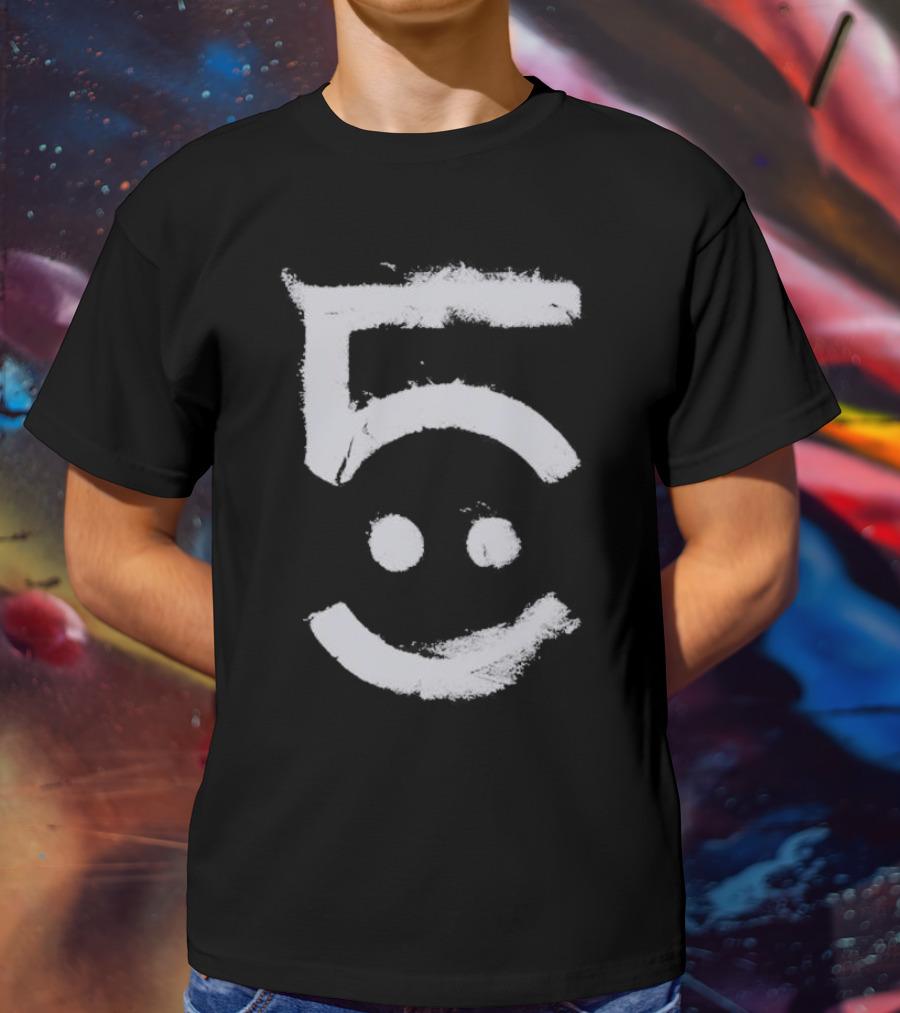 Awolnation Five Smiley Face Brushstroke T-Shirt