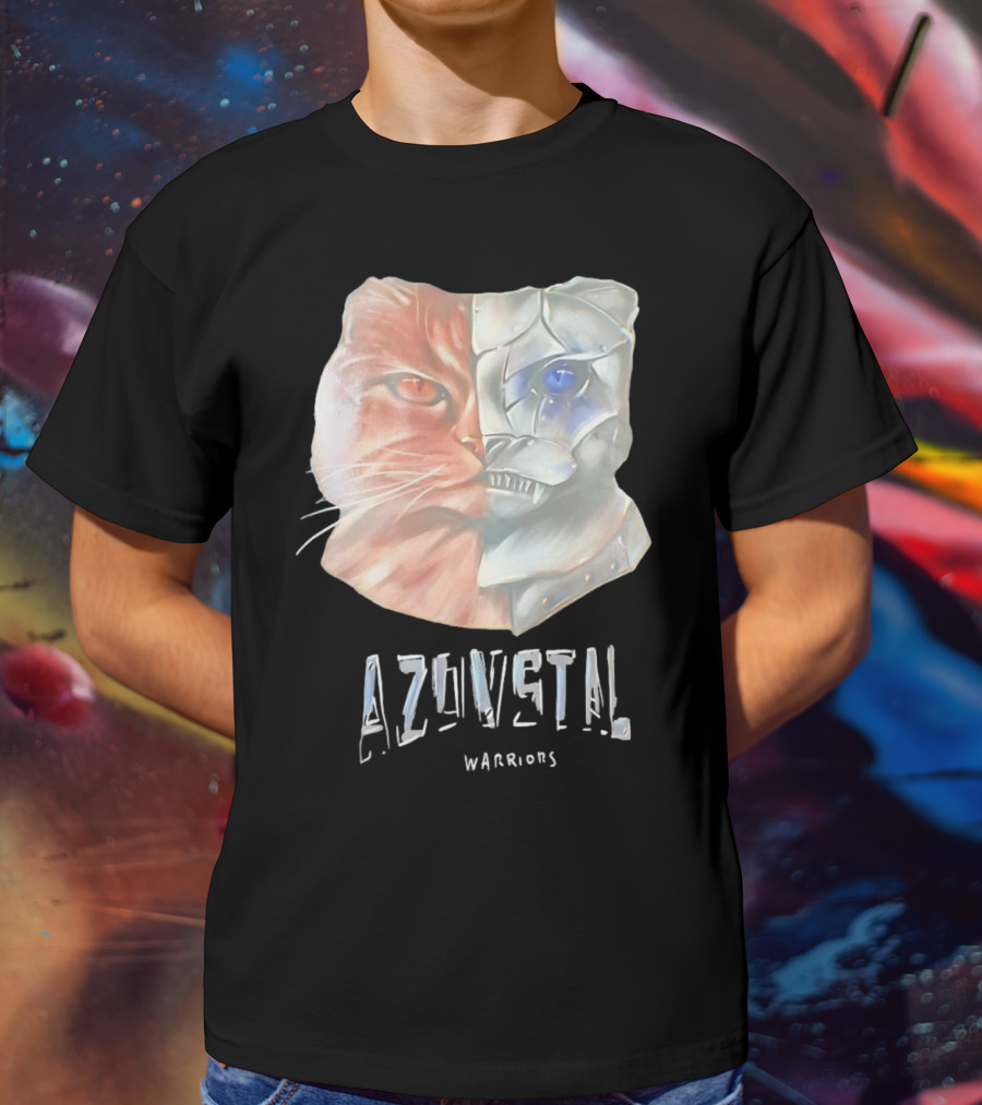 Azovstal Warriors Cat Dual Face Fusion T-Shirt
