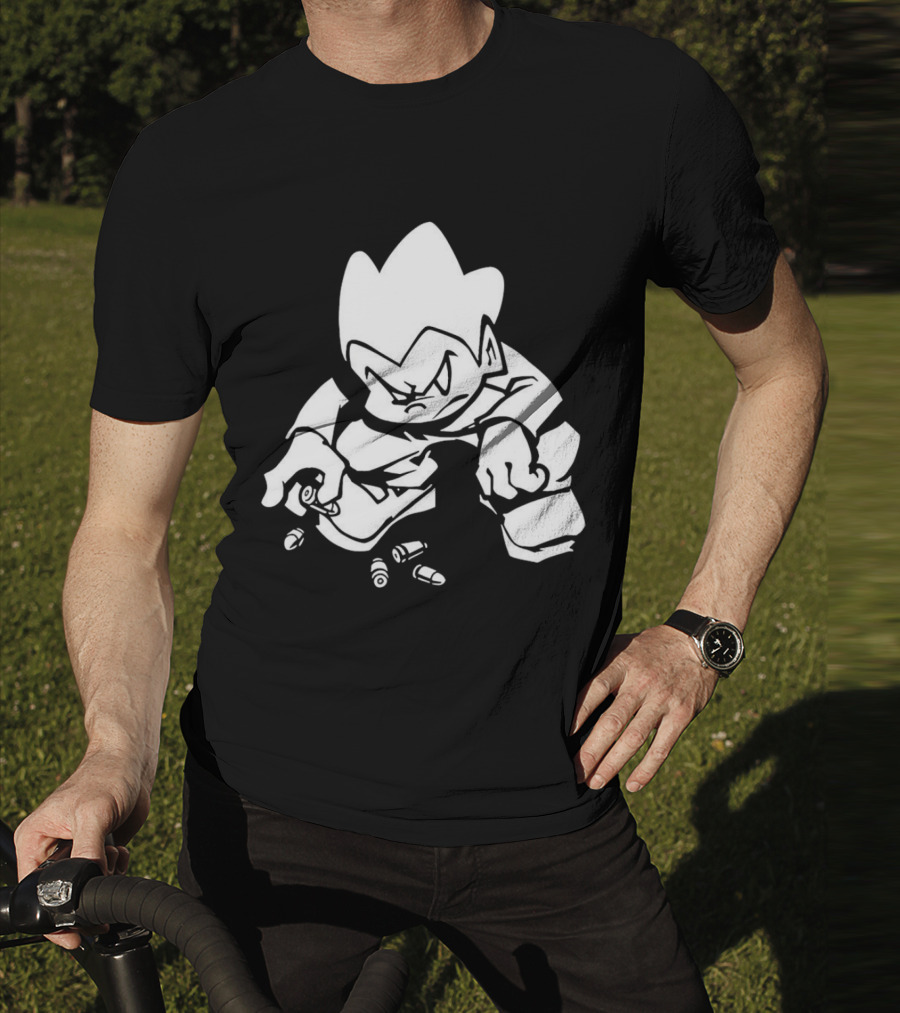 Friday Night Funkin’ Lowkey Pico Bullets Grim Expression T-Shirt