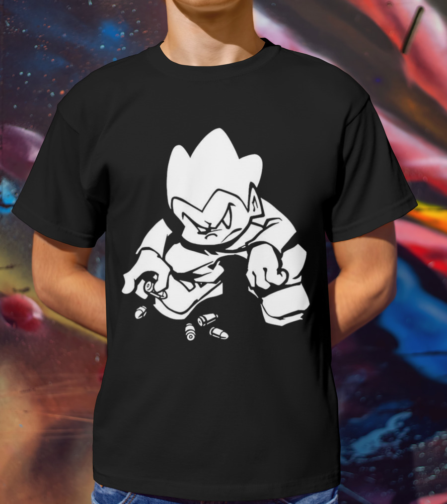 Friday Night Funkin’ Lowkey Pico Bullets Grim Expression T-Shirt