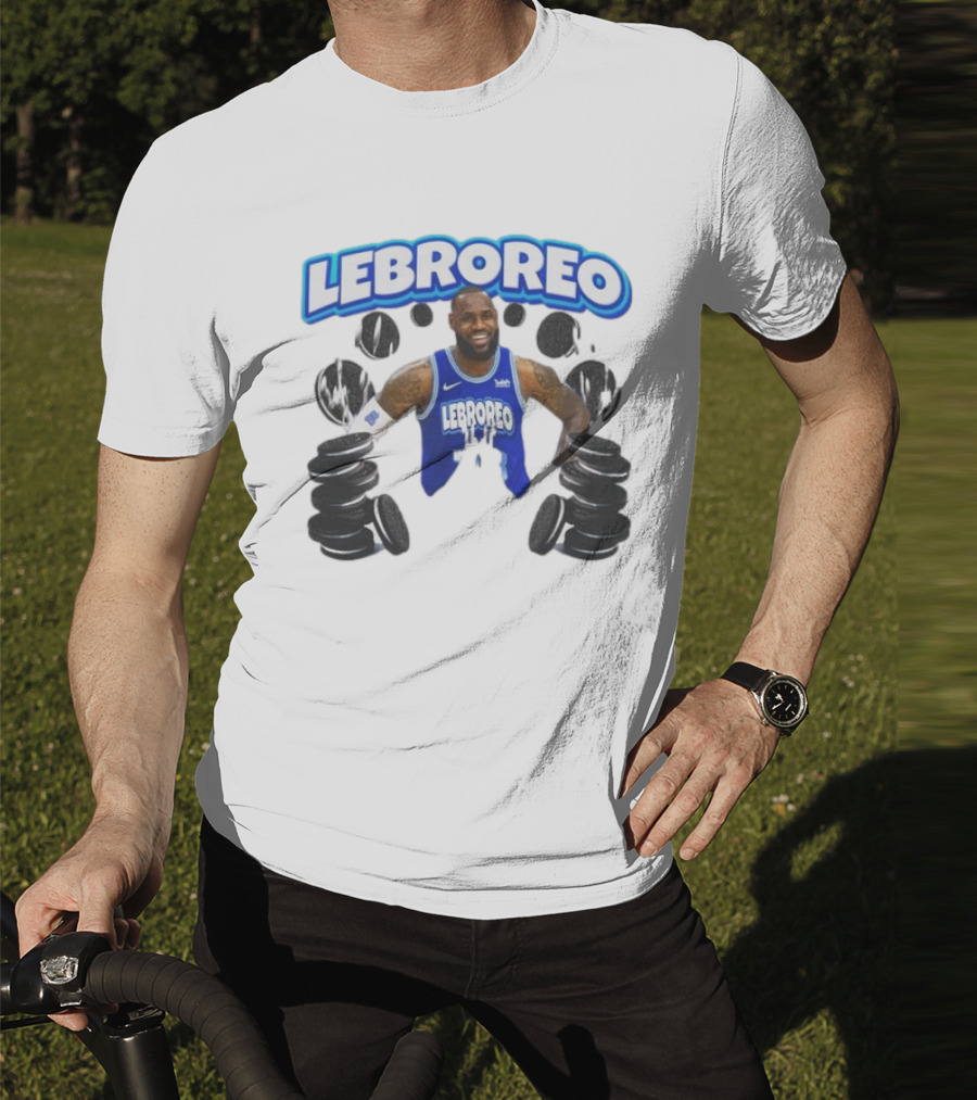 LeBrOreo LeBron James Blue Basketball Jersey Oreo Cookies T-Shirt