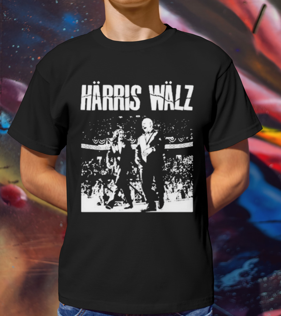 Härris Wälz Black And White Concert Scene T-Shirt