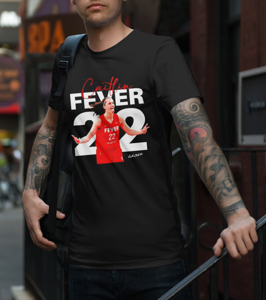 Caitlin Fever 22 Red Jersey SaeFere T-Shirt