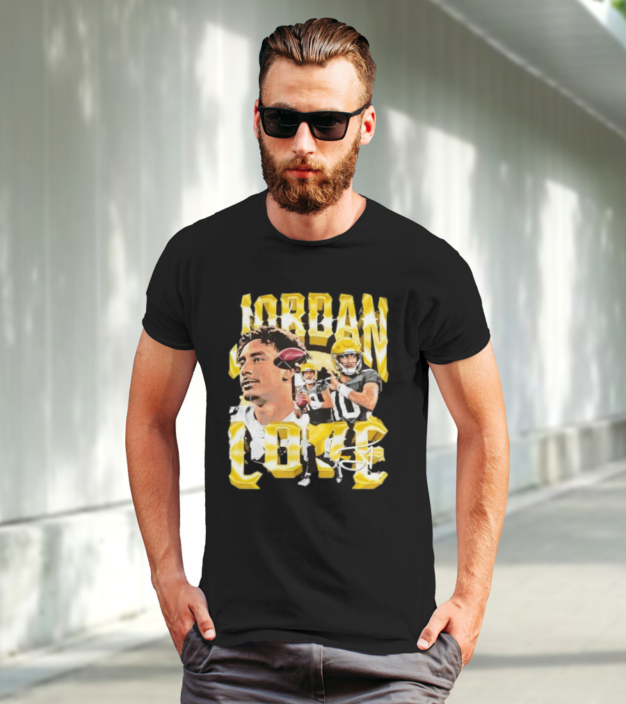 Jordan Love Green Bay Packers Vintage Signature Image T-Shirt