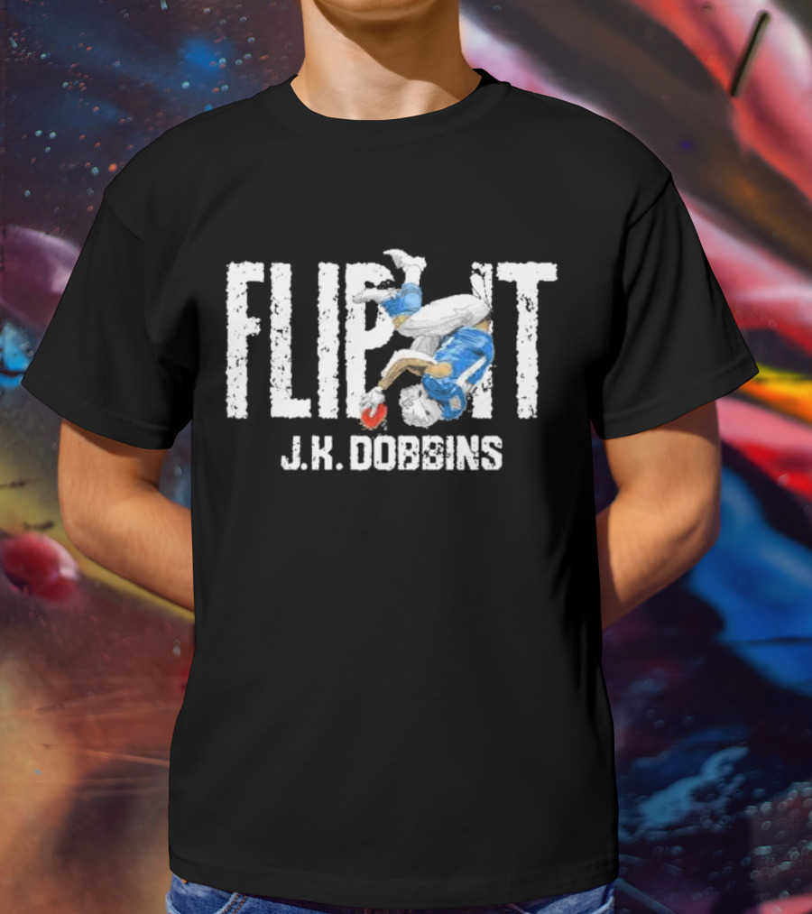 Flip It J.K. Dobbins Los Angeles Chargers Football Action T-Shirt