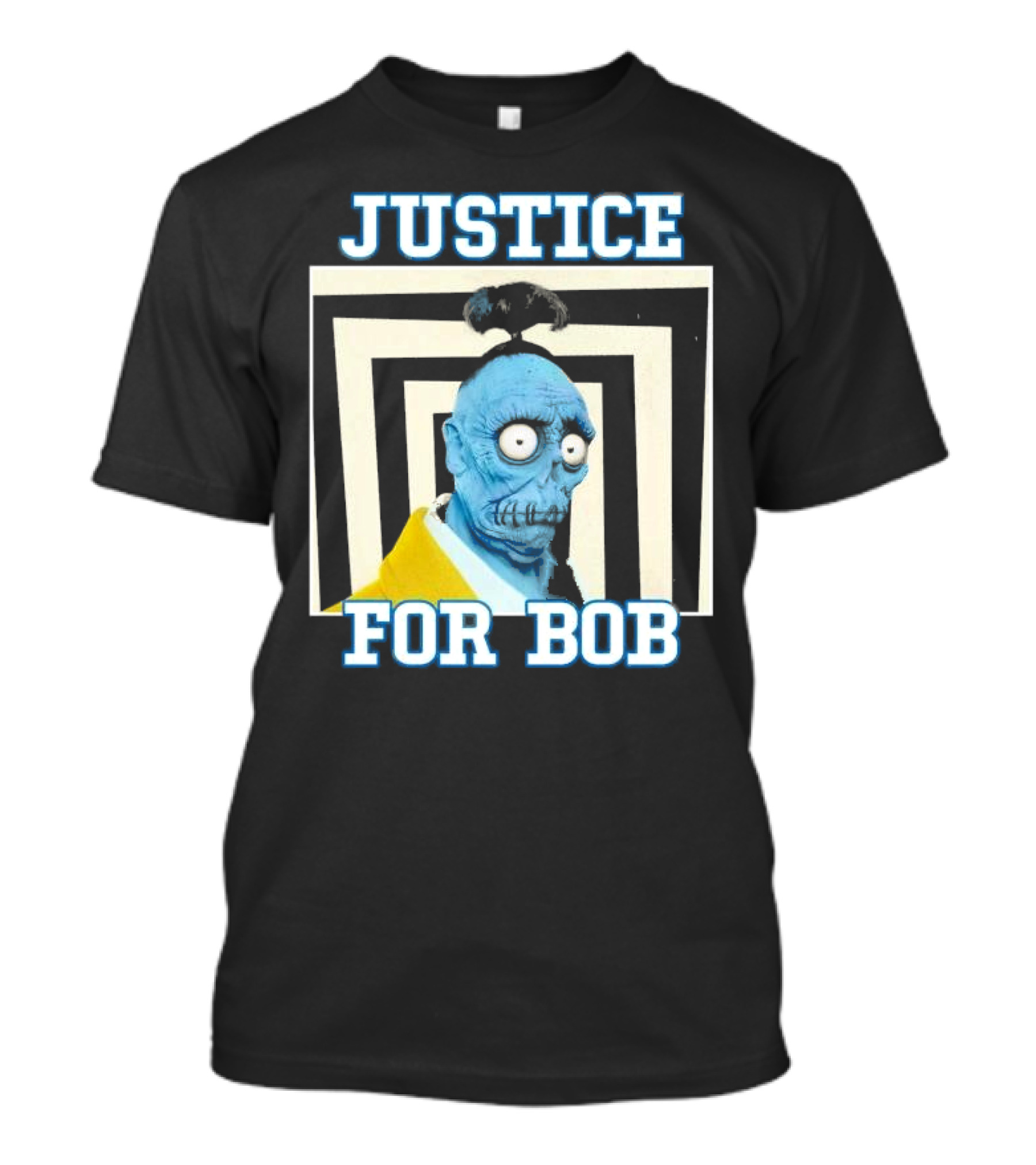 Justice For Bob Beetlejuice Movie Parody Blue Zombie Character T-Shirt