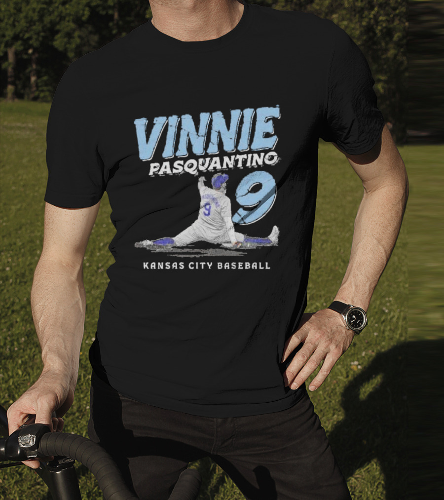 VINNIE PASQUANTINO 9 KANSAS CITY BASEBALL T-Shirt
