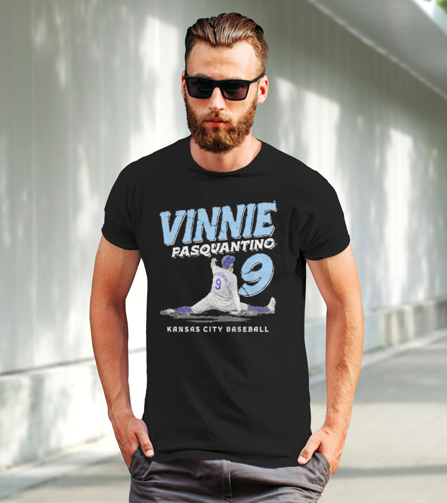 VINNIE PASQUANTINO 9 KANSAS CITY BASEBALL T-Shirt