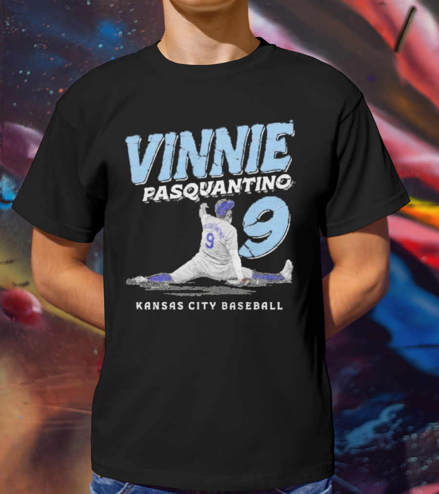 VINNIE PASQUANTINO 9 KANSAS CITY BASEBALL T-Shirt