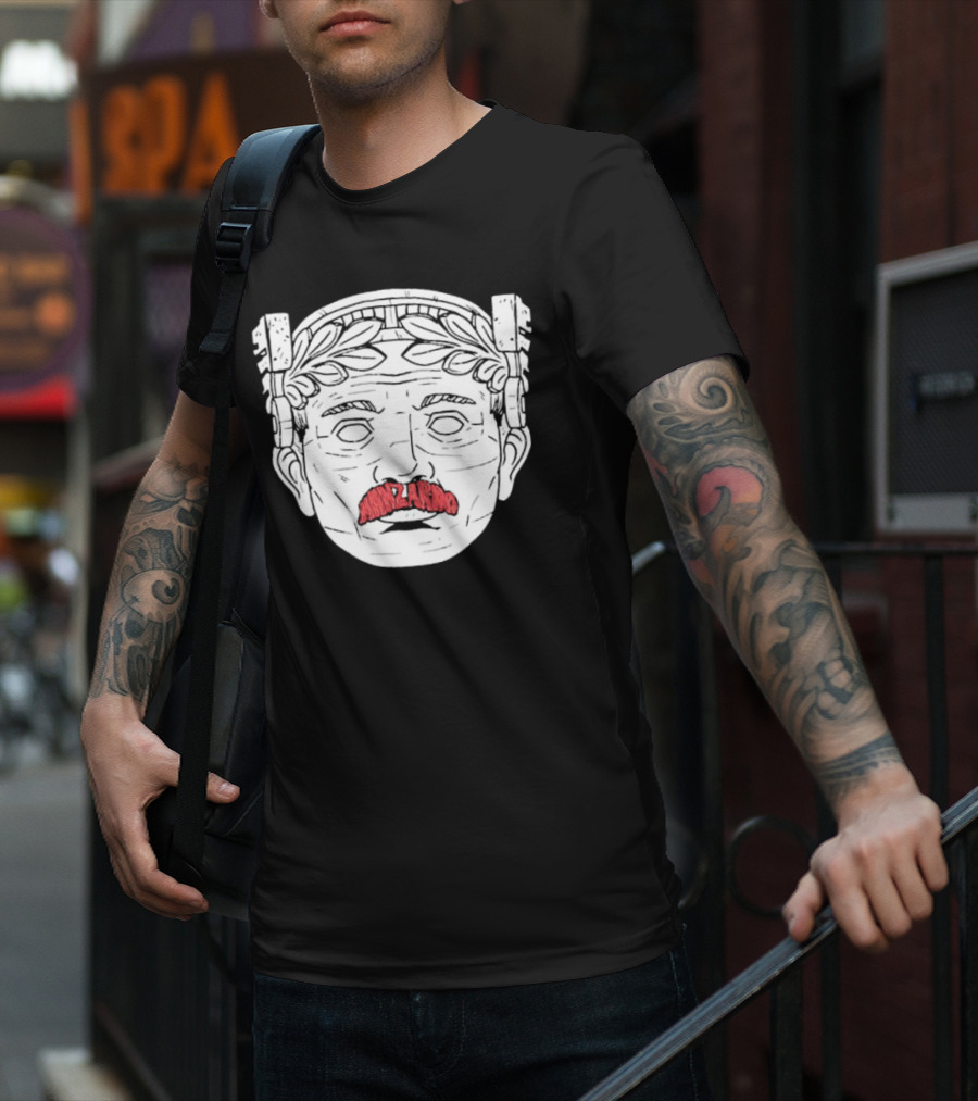 Guardian Maxilarino Mustache Roman Bust T-Shirt