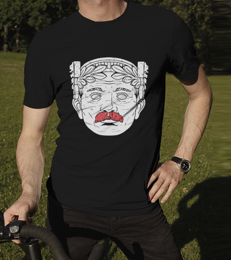 Guardian Maxilarino Mustache Roman Bust T-Shirt