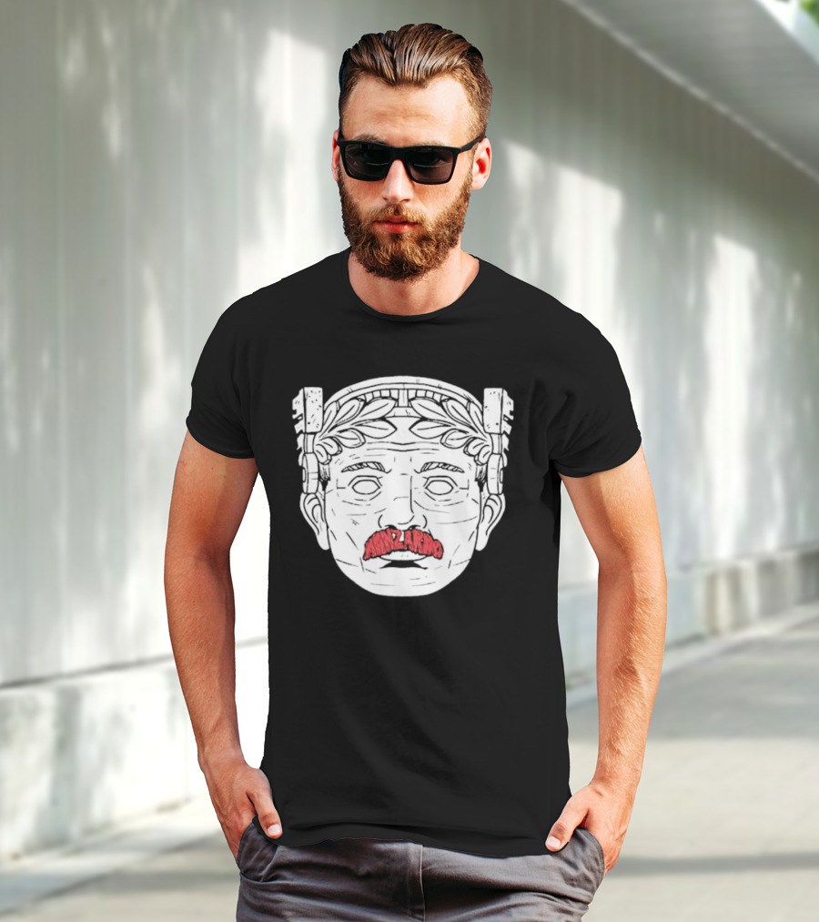 Guardian Maxilarino Mustache Roman Bust T-Shirt