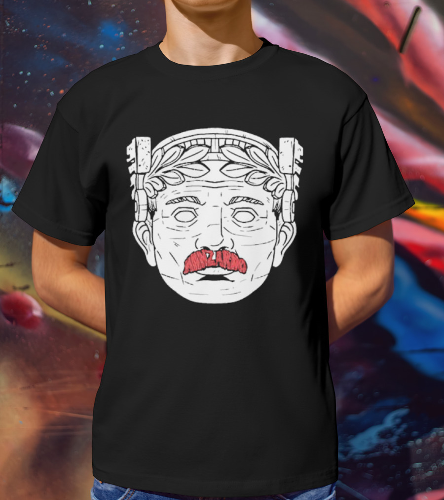 Guardian Maxilarino Mustache Roman Bust T-Shirt