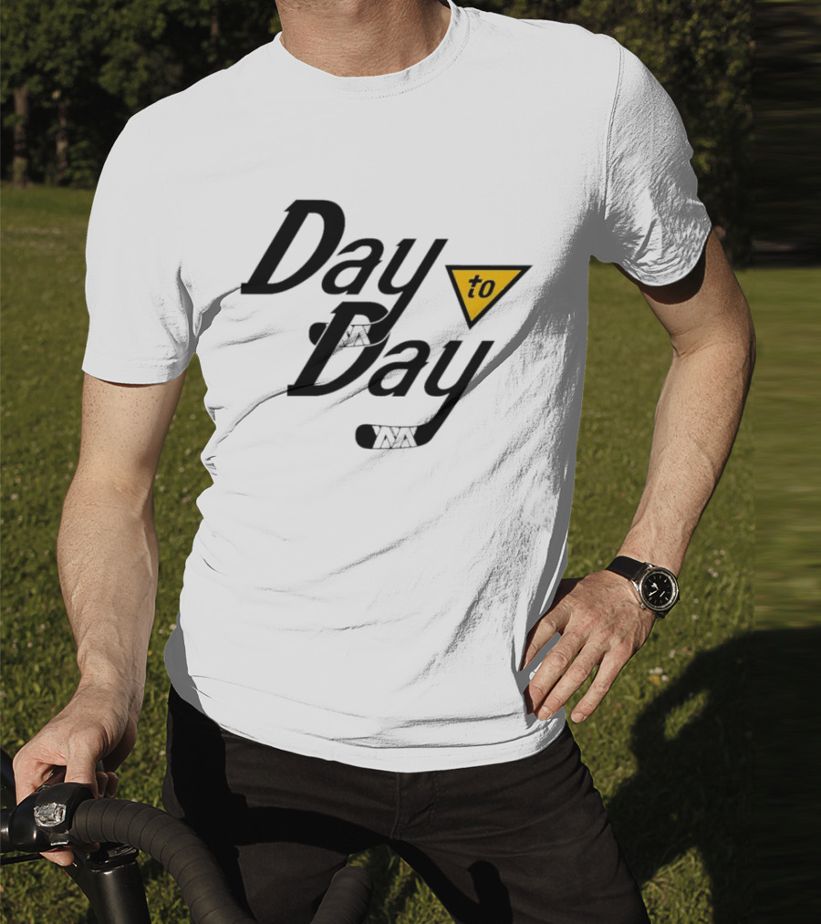 Day To Day Pittsburgh Penguins Hockey Stick Triangle T-Shirt