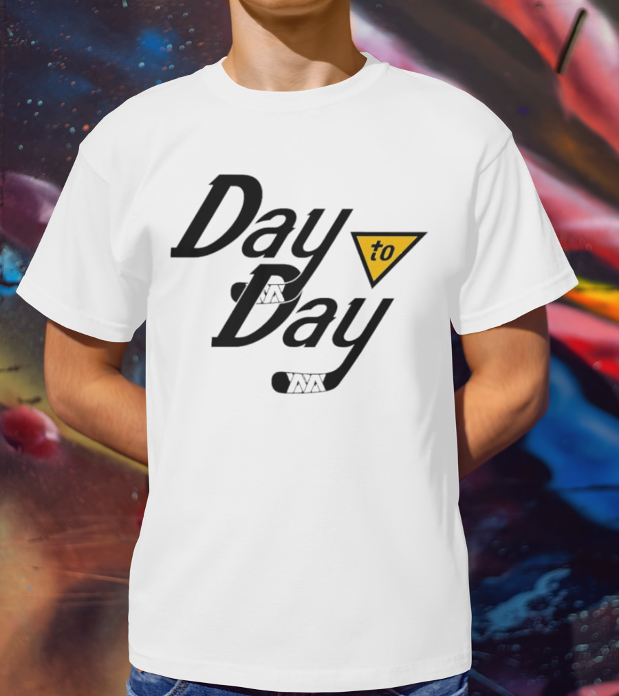Day To Day Pittsburgh Penguins Hockey Stick Triangle T-Shirt