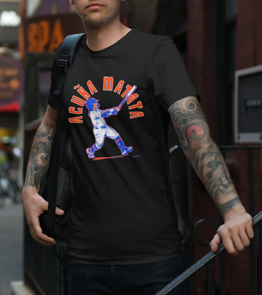 Acuna Matata Baseball Swing New York Mets T-Shirt