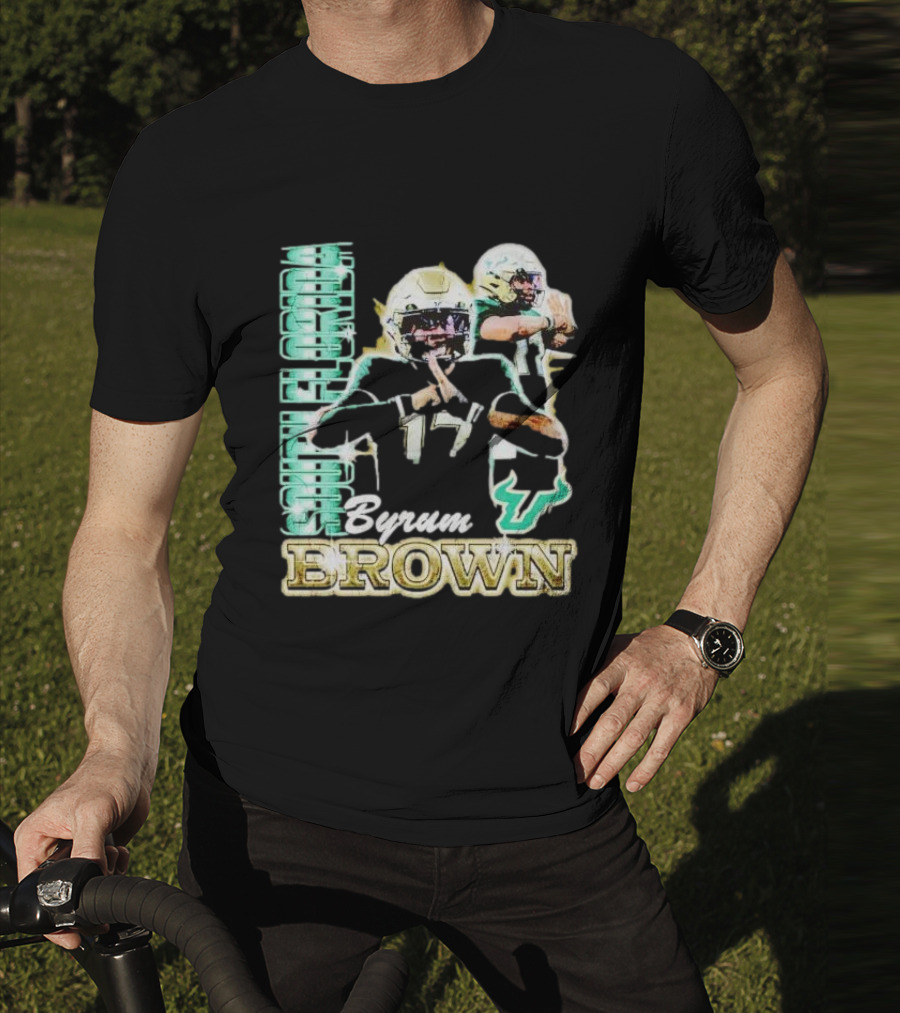 Byrum Brown South Florida Bulls Football T-Shirt
