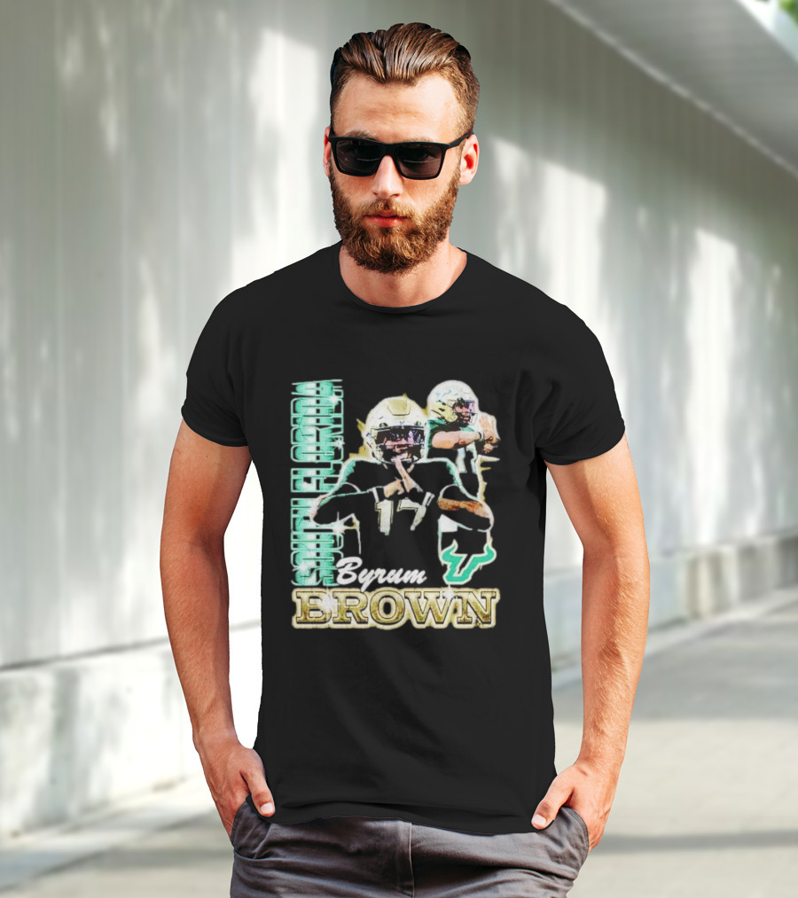 Byrum Brown South Florida Bulls Football T-Shirt