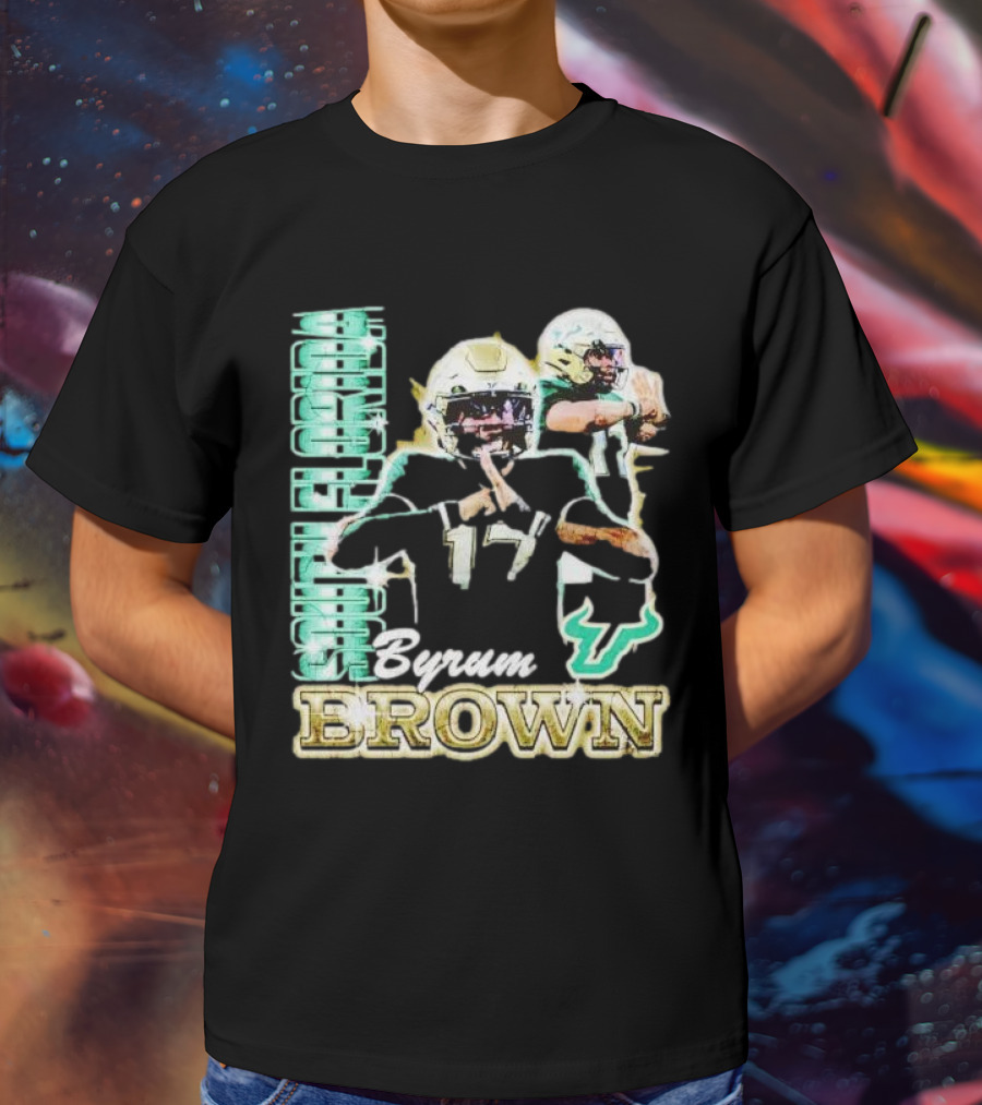 Byrum Brown South Florida Bulls Football T-Shirt