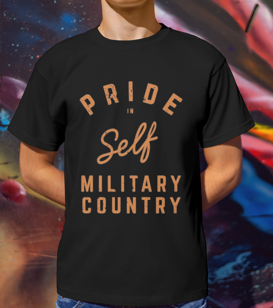 Pride In Self Celebrating Military Country Spirit T-Shirt