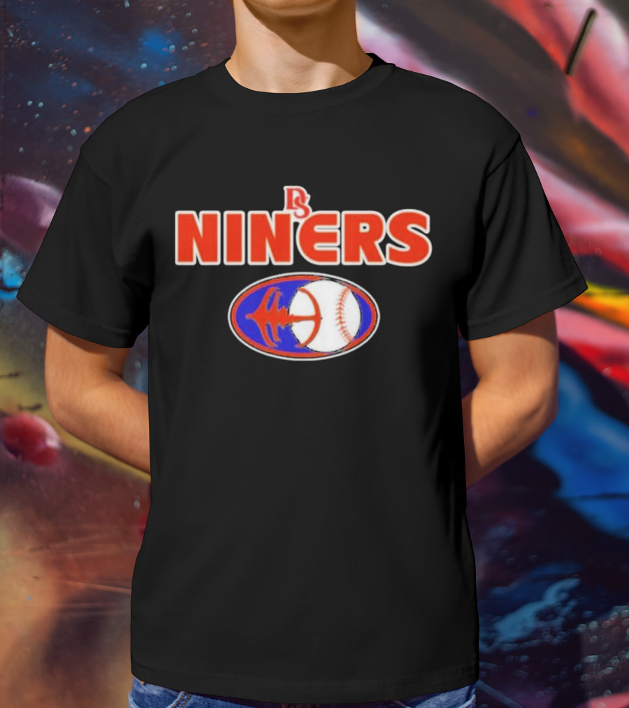DS Niners Baseball Sports Team Emblem T-Shirt