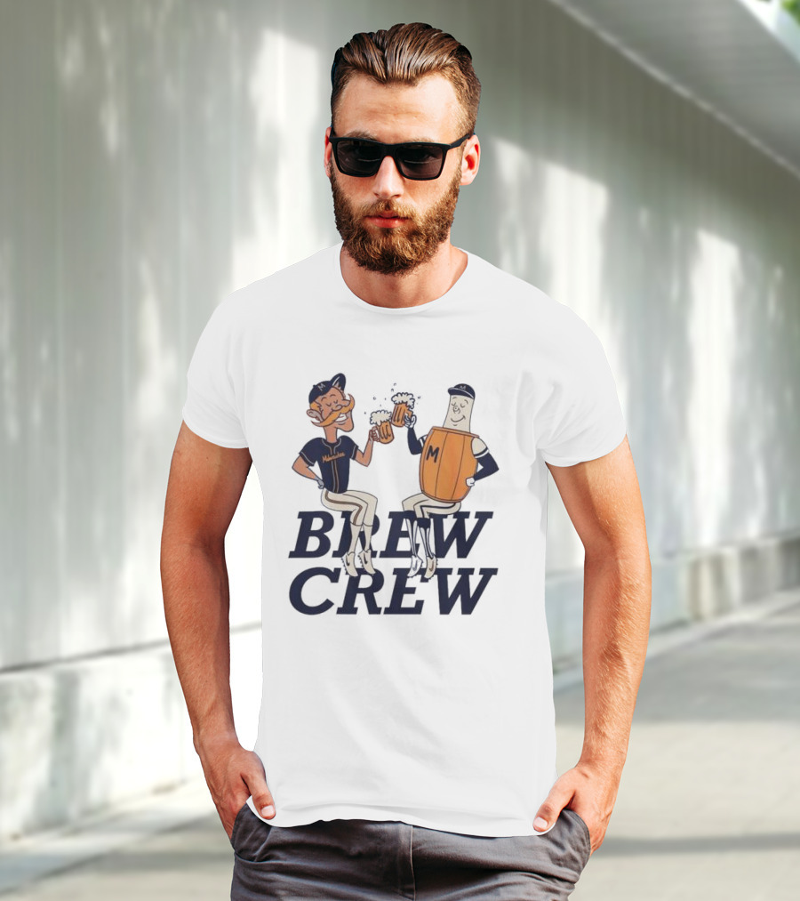 Milwaukee Brew Crew Drinking Mascots T-Shirt