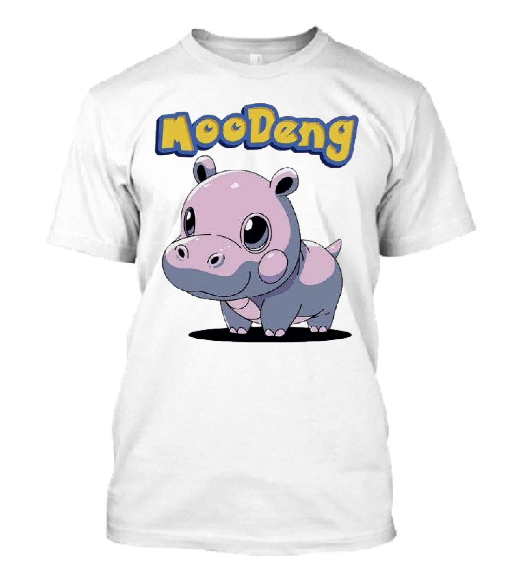 MooDeng Hippo Cartoon Cute Character T-Shirt
