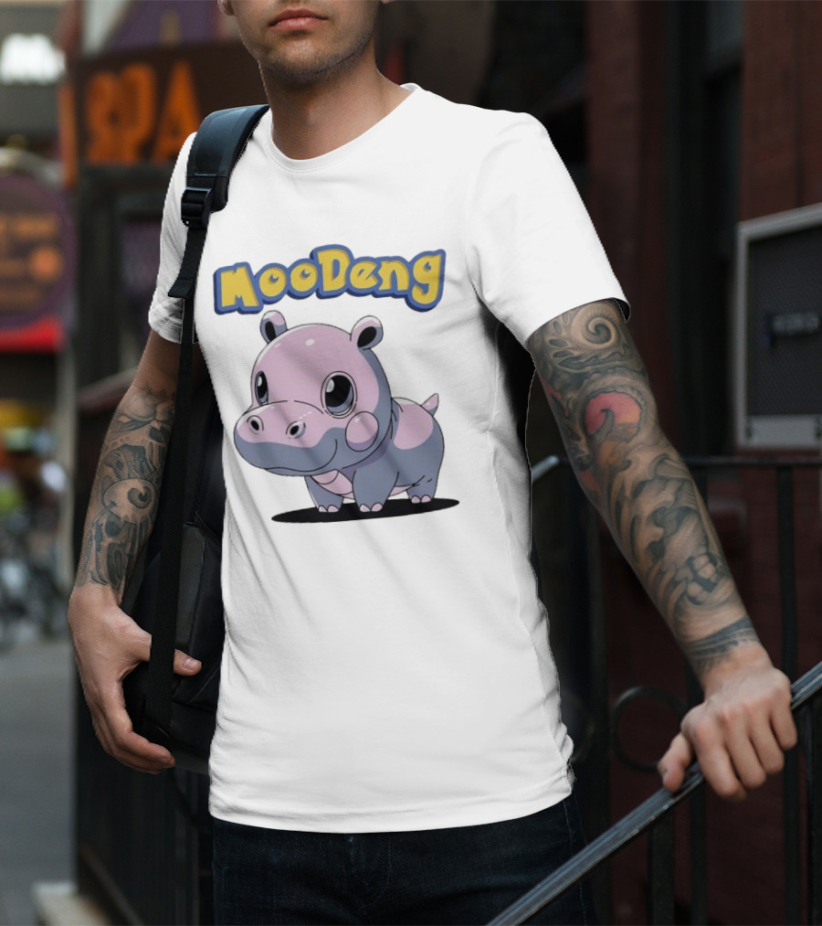 MooDeng Hippo Cartoon Cute Character T-Shirt
