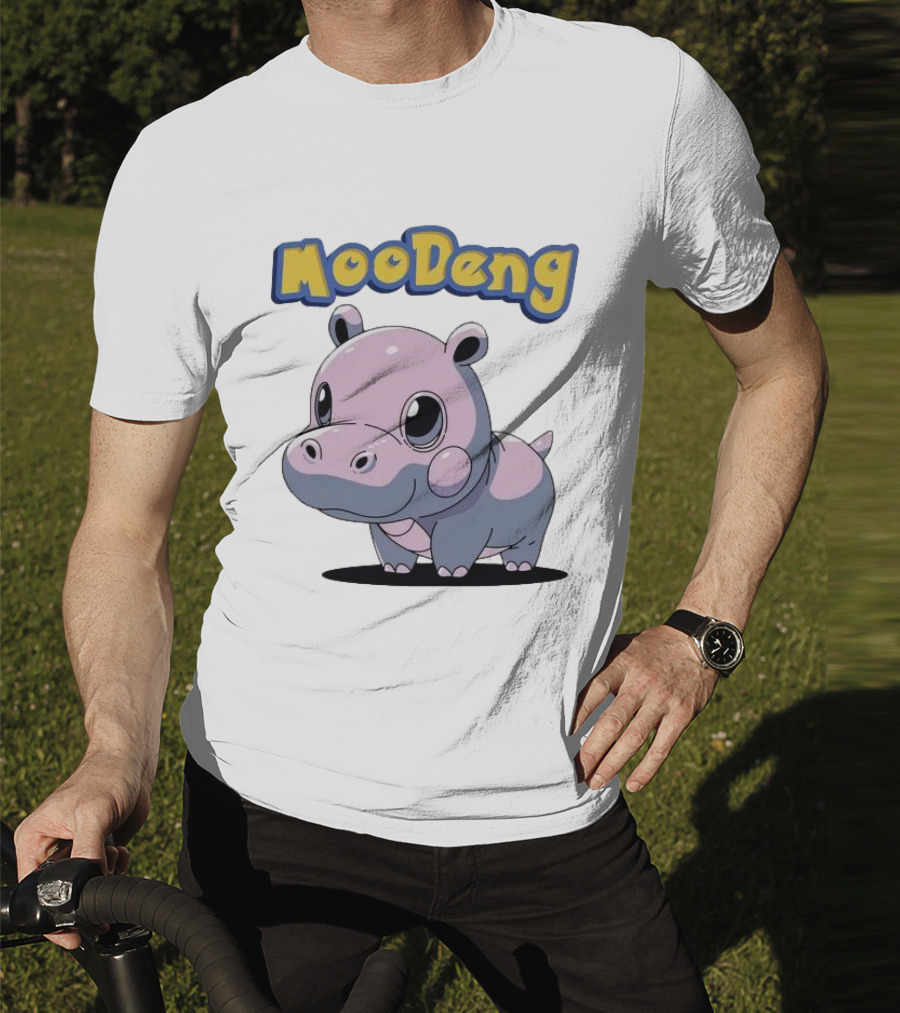 MooDeng Hippo Cartoon Cute Character T-Shirt