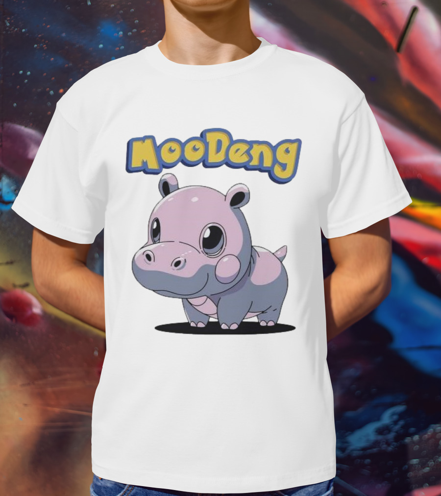 MooDeng Hippo Cartoon Cute Character T-Shirt