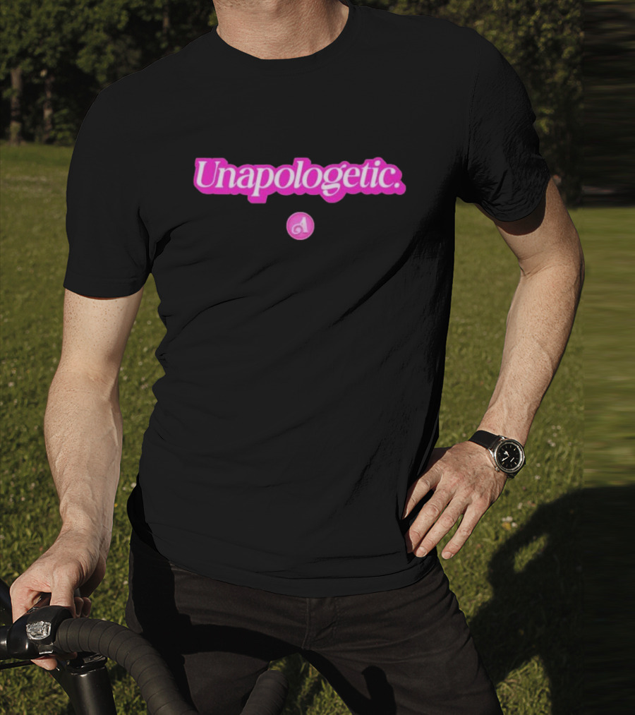 Unapologetic Bold Text With Pink A Highlight T-Shirt