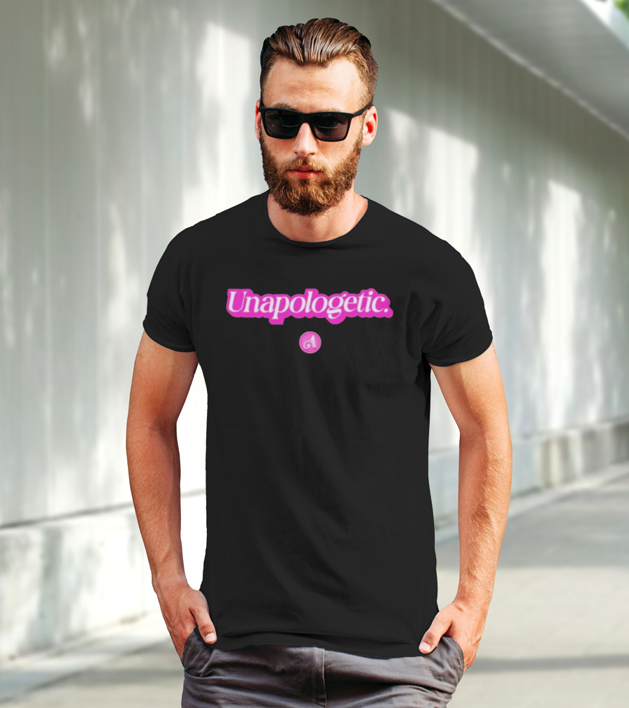 Unapologetic Bold Text With Pink A Highlight T-Shirt