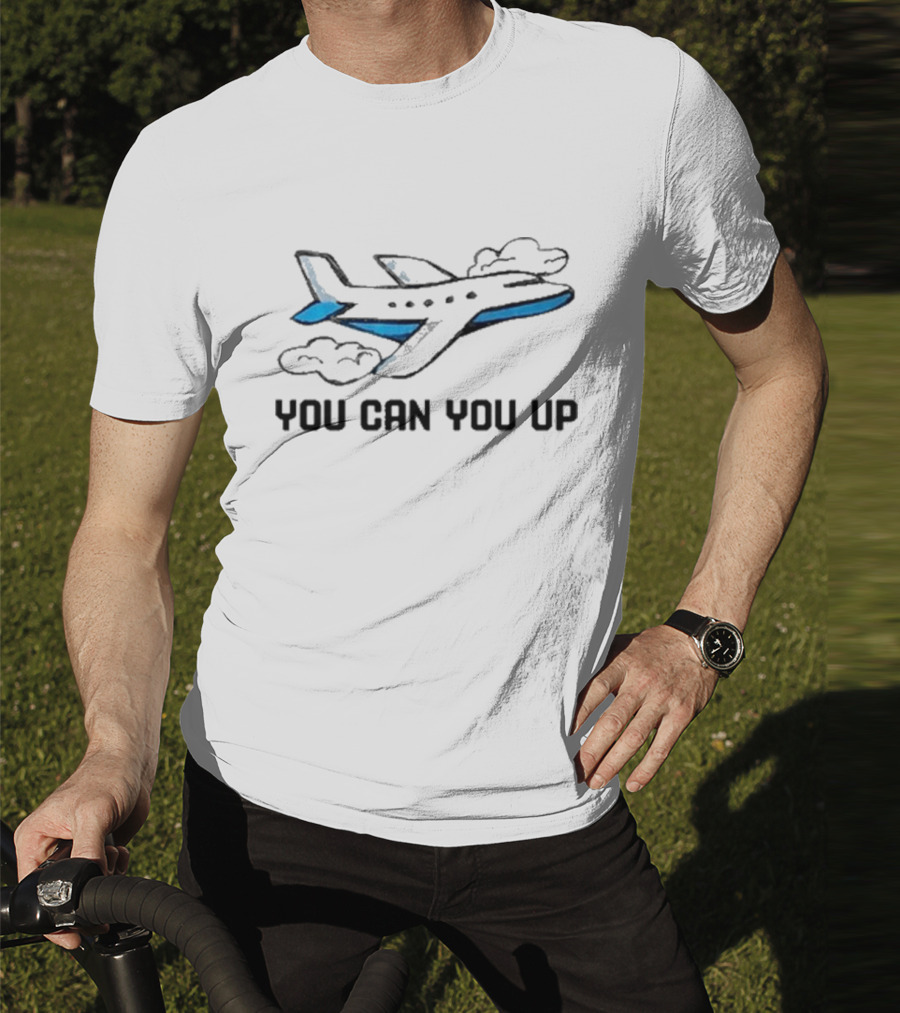 Mowochi You Can You Up Airplane Clouds T-Shirt