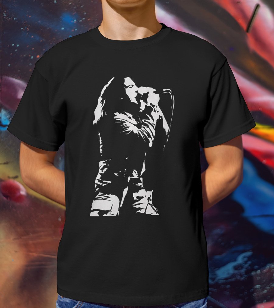 Eddie Vedder Pearl Jam Mic Performance T-Shirt